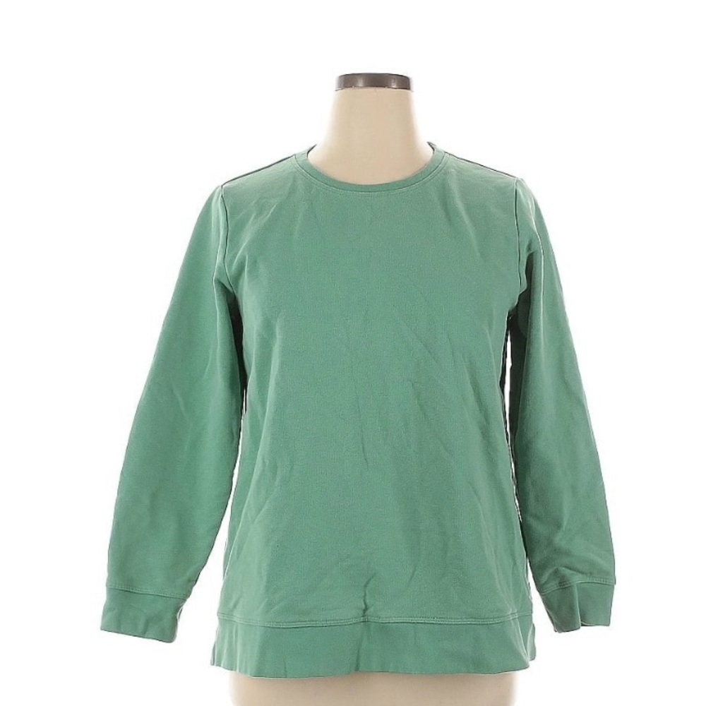 💚 NWT WOMENS LANDS END SIZE XL “SERIOUS SWEATS” CREWNECK 💚